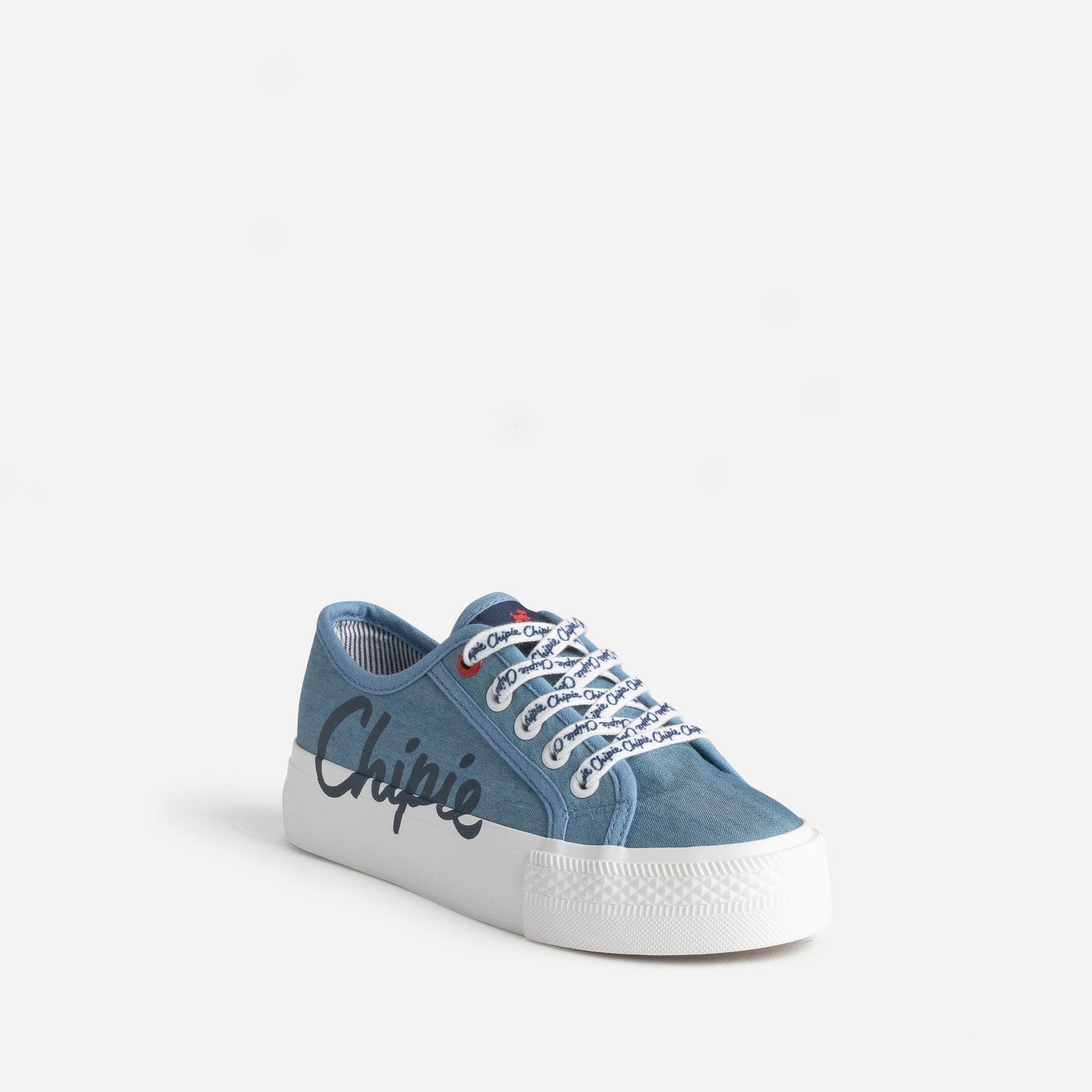 CHIPIE blue canvas platform trainers Sneakers Kids ERAM
