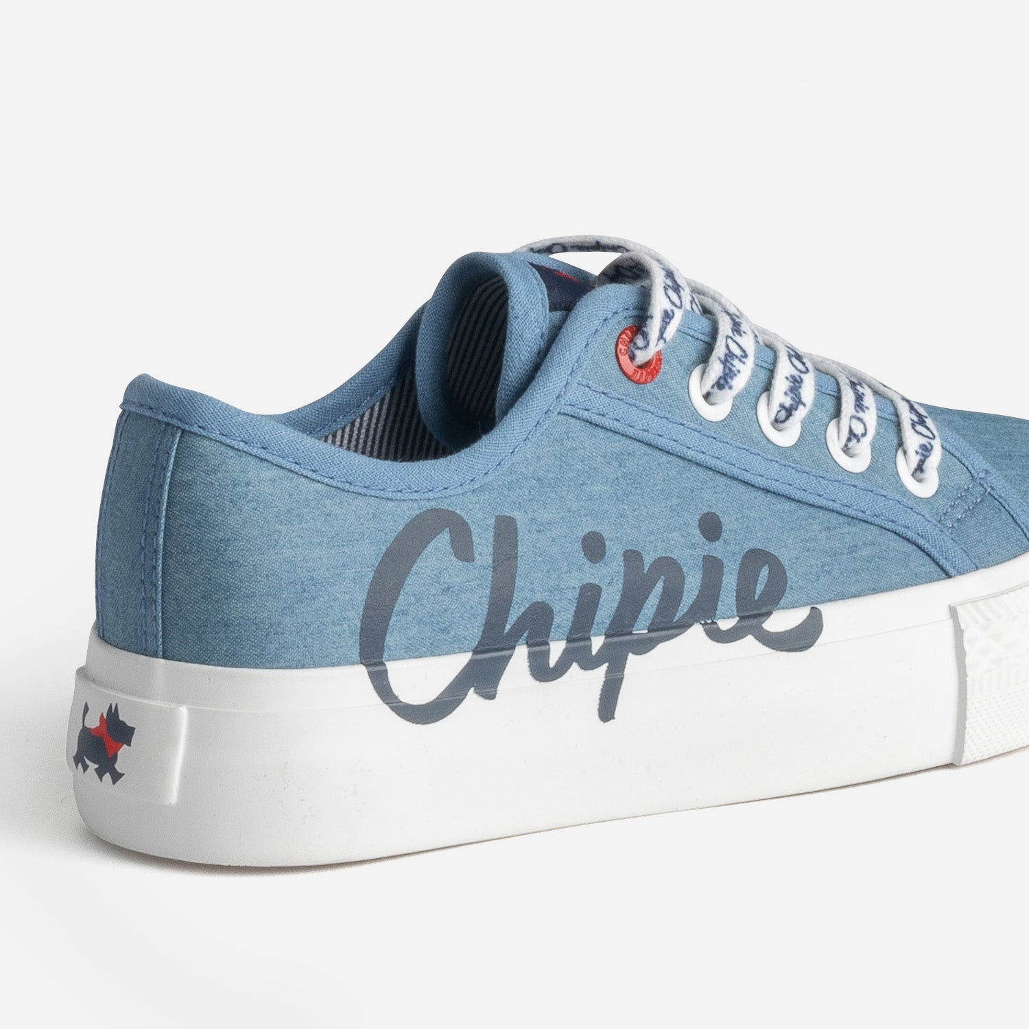 CHIPIE blue canvas platform trainers Sneakers Kids ERAM