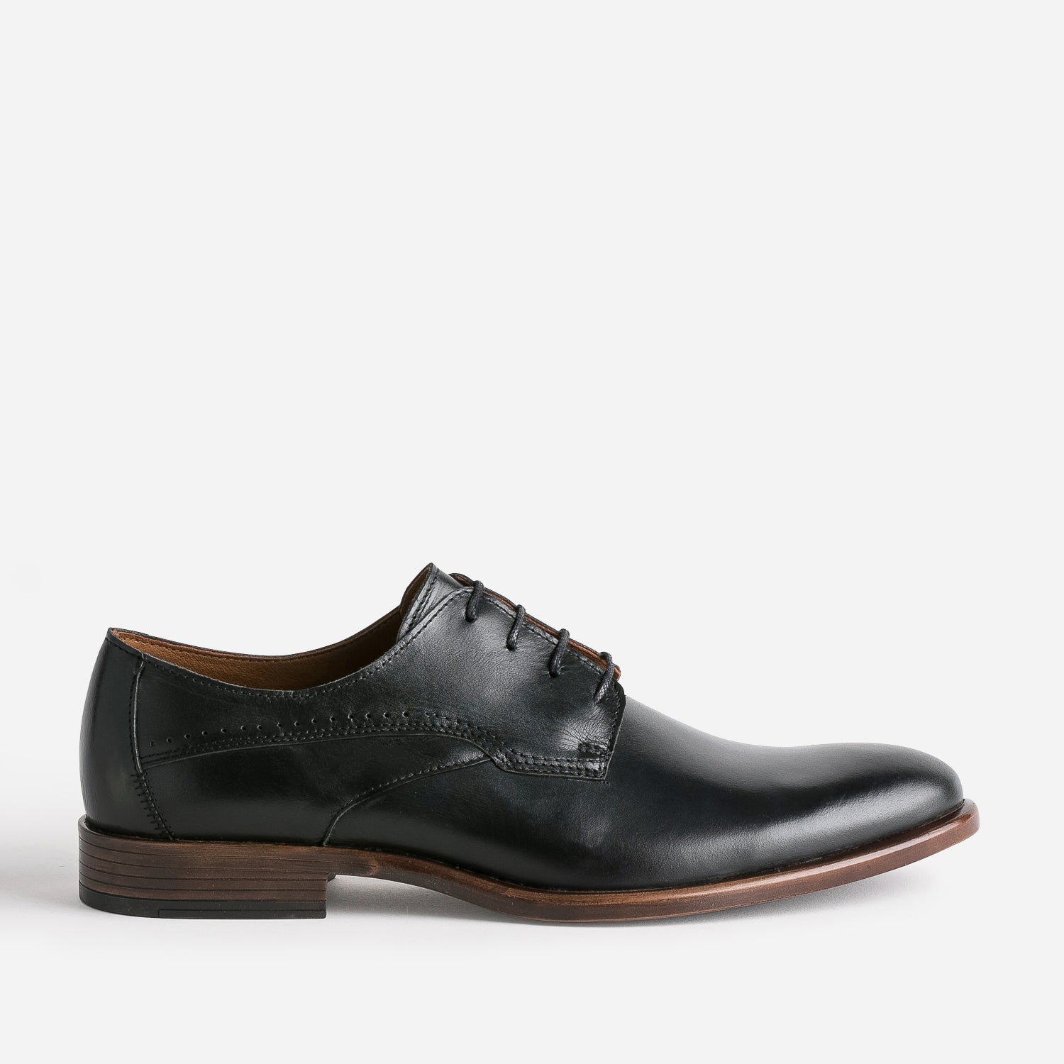 Eco designed black leather Derbies Derby shoes Men ERAM