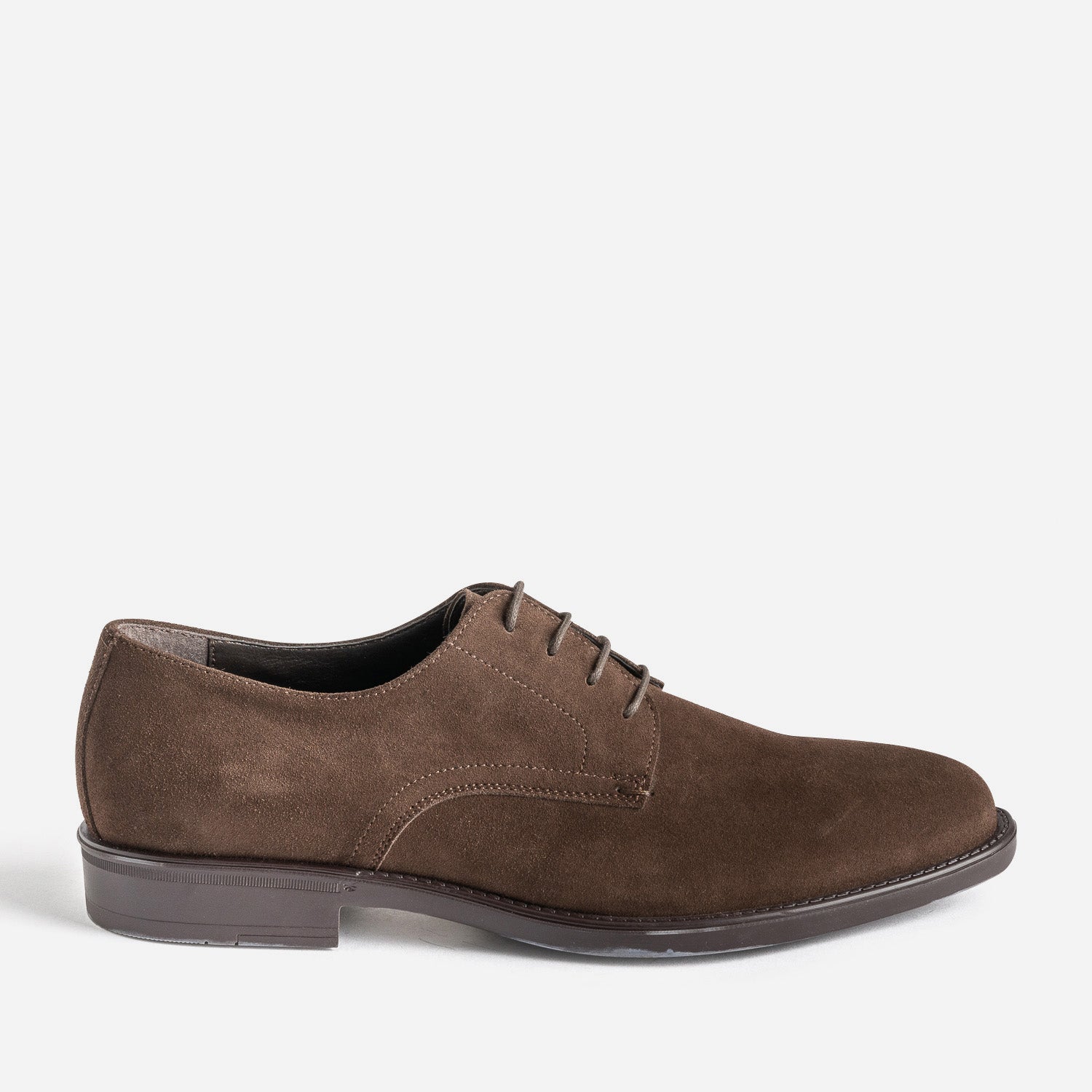 Dark brown suede leather derby Derby shoes Men ERAM