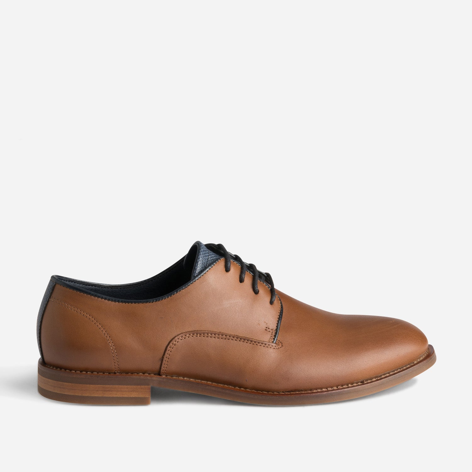 Cognac leather eco designed derby Derby shoes Men ERAM