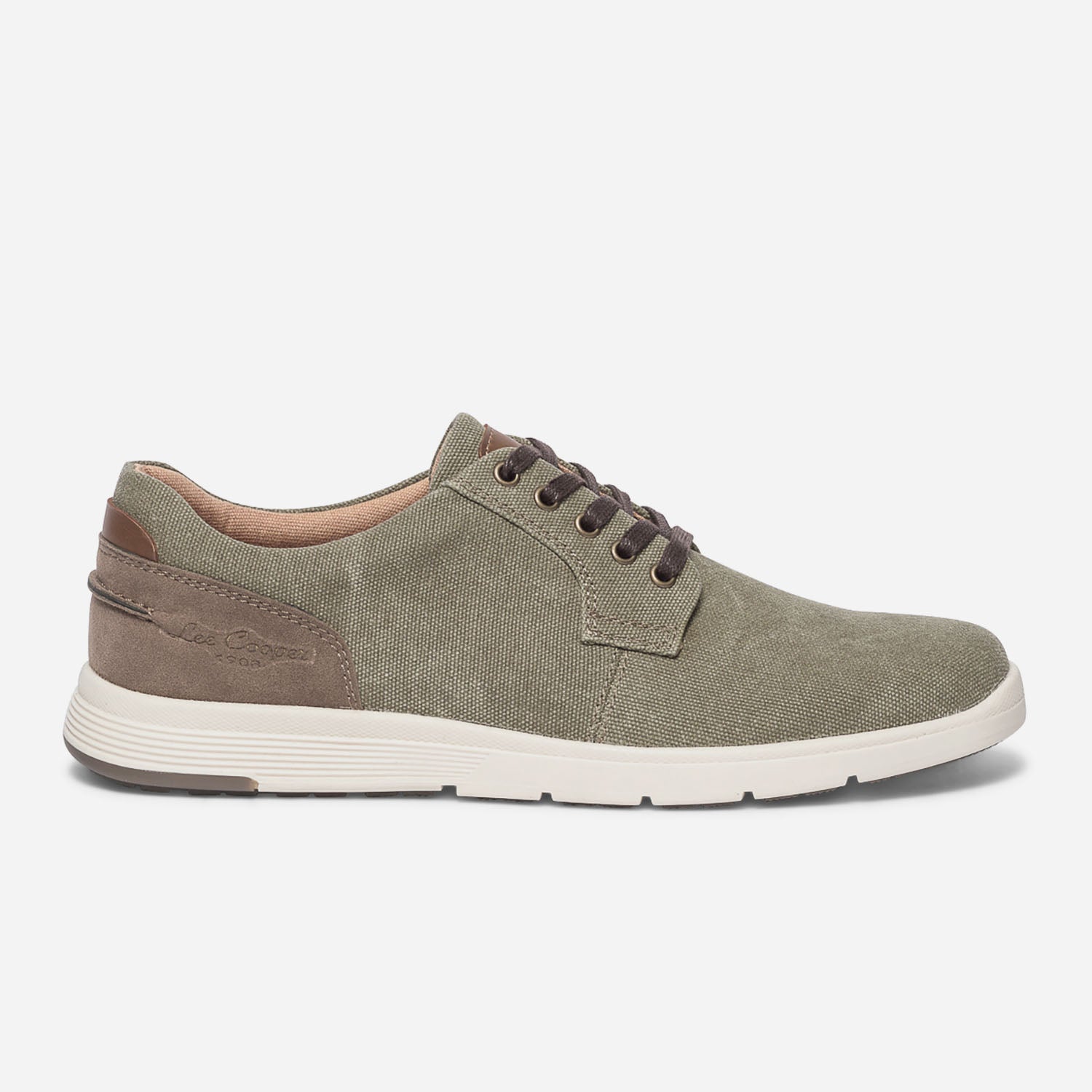 Khaki LEE COOPER sneakers in textile Eram EN Men ERAM