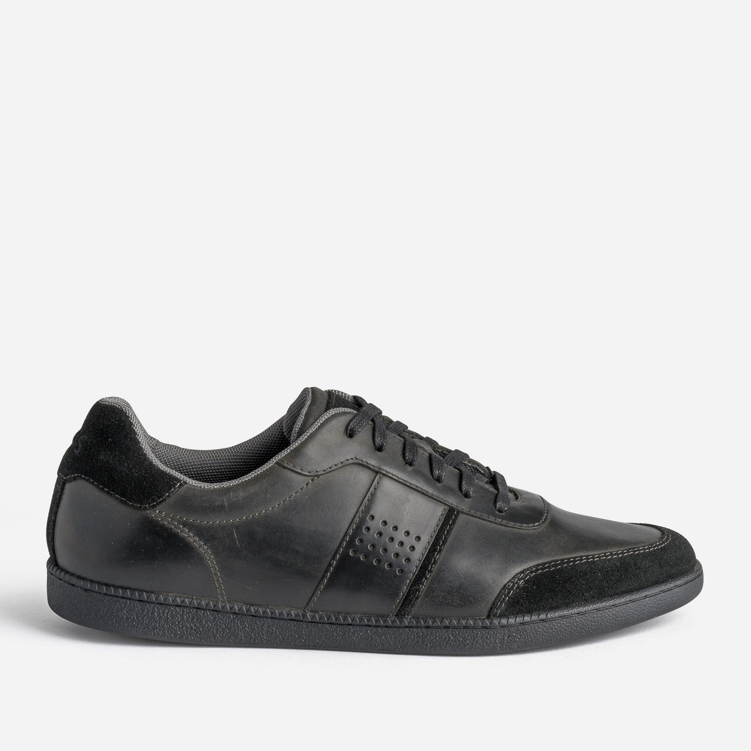 TBS grey leather sneakers