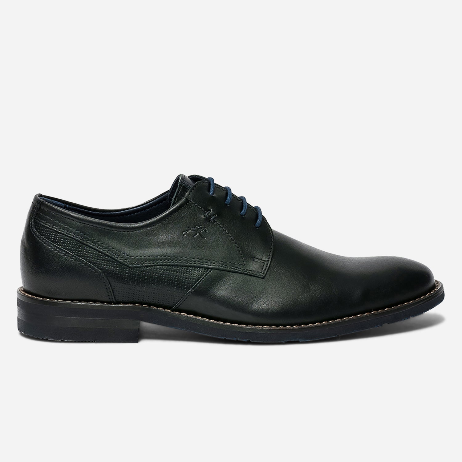 FLUCHOS black leather derbies Derby shoes Men ERAM