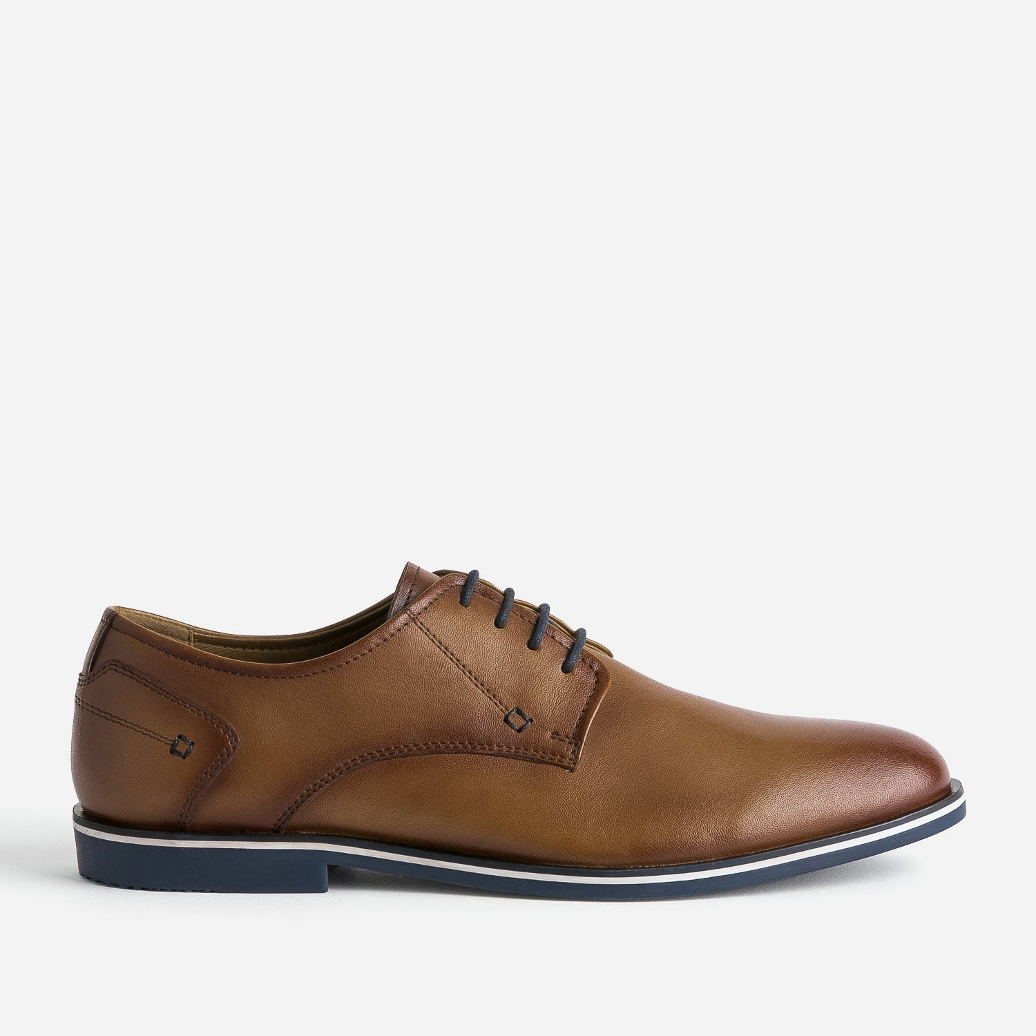 Brown leather Derbies Derby shoes Men ERAM