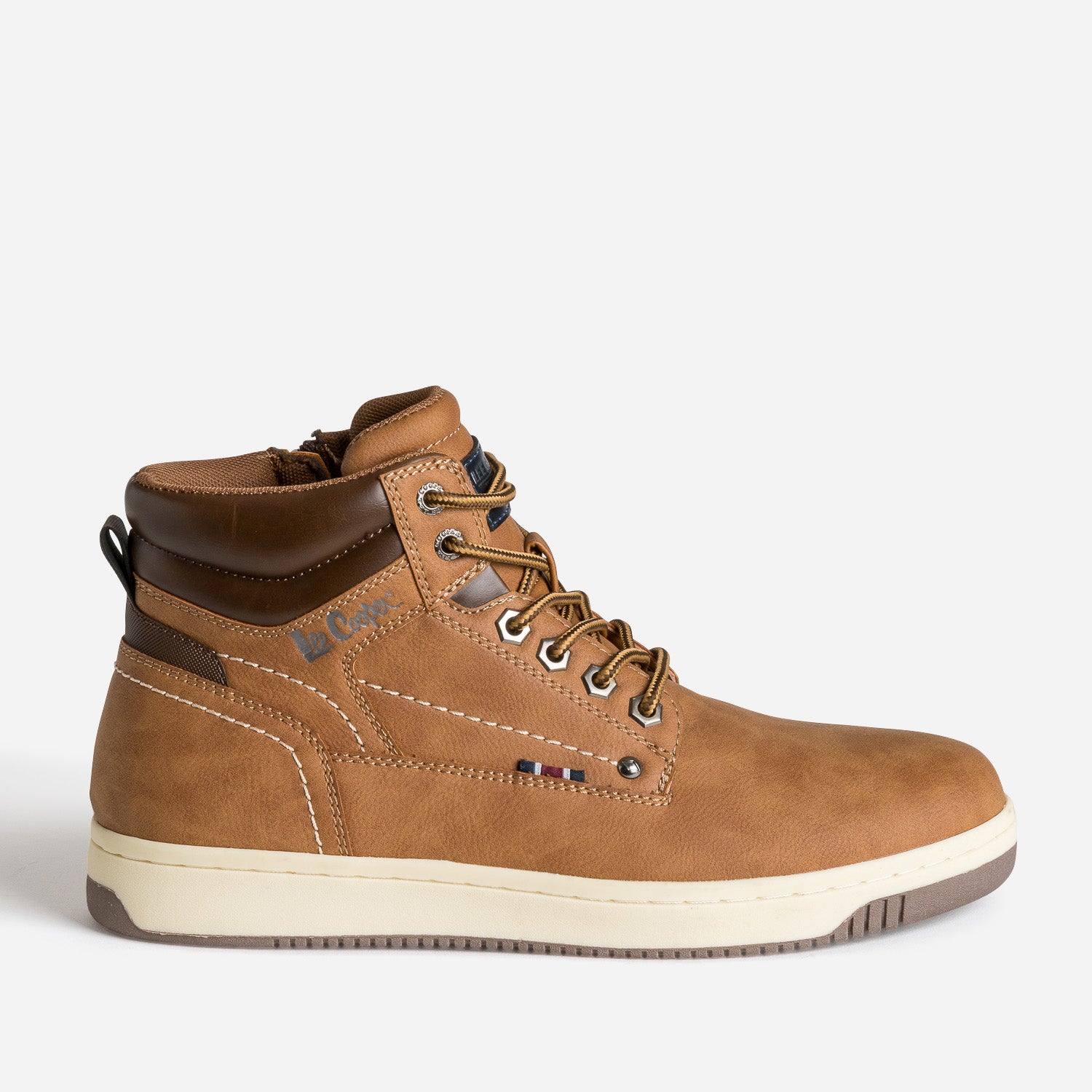 LEE COOPER camel lace up boots