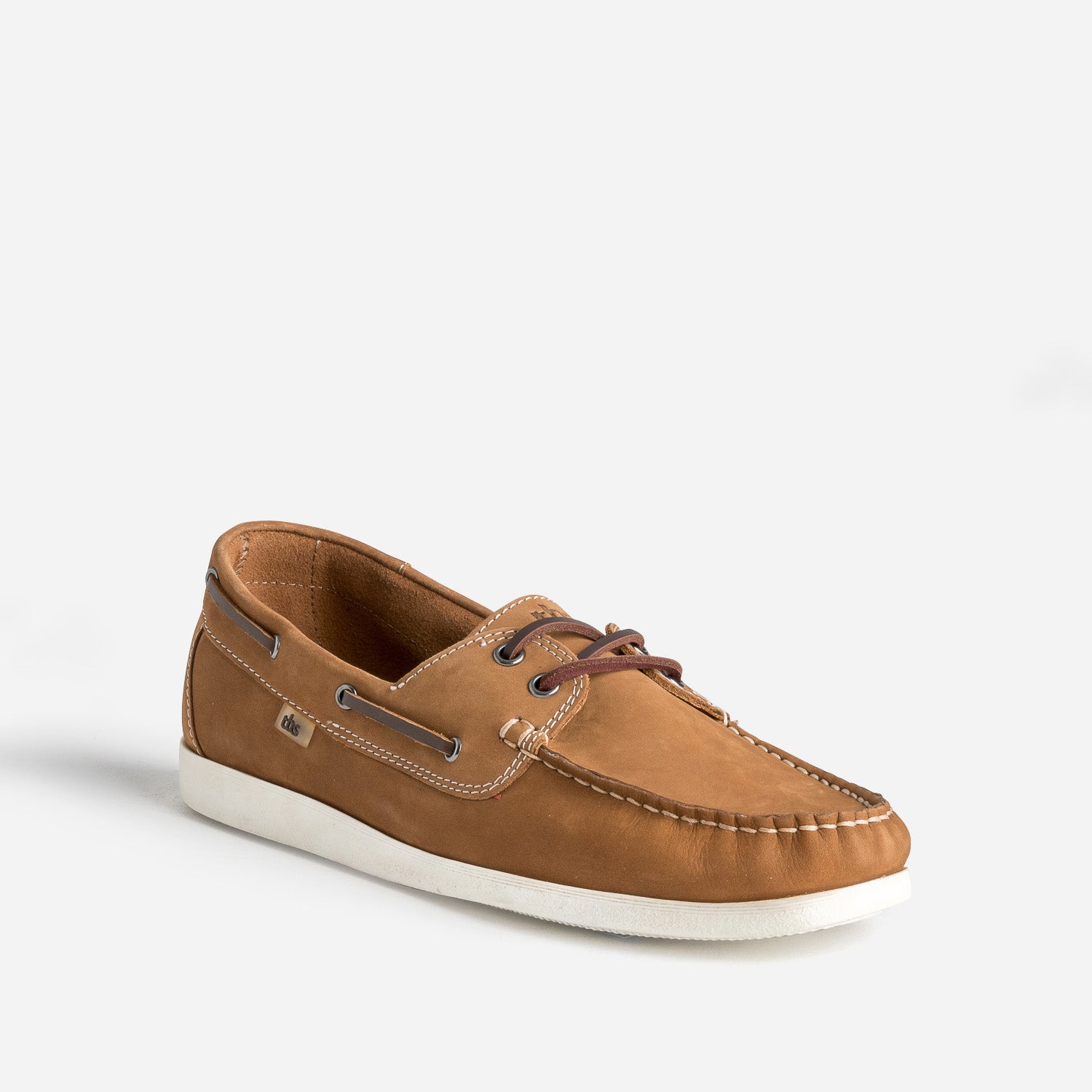 TBS camel nubuck leather deck shoe Driving shoes Men ERAM