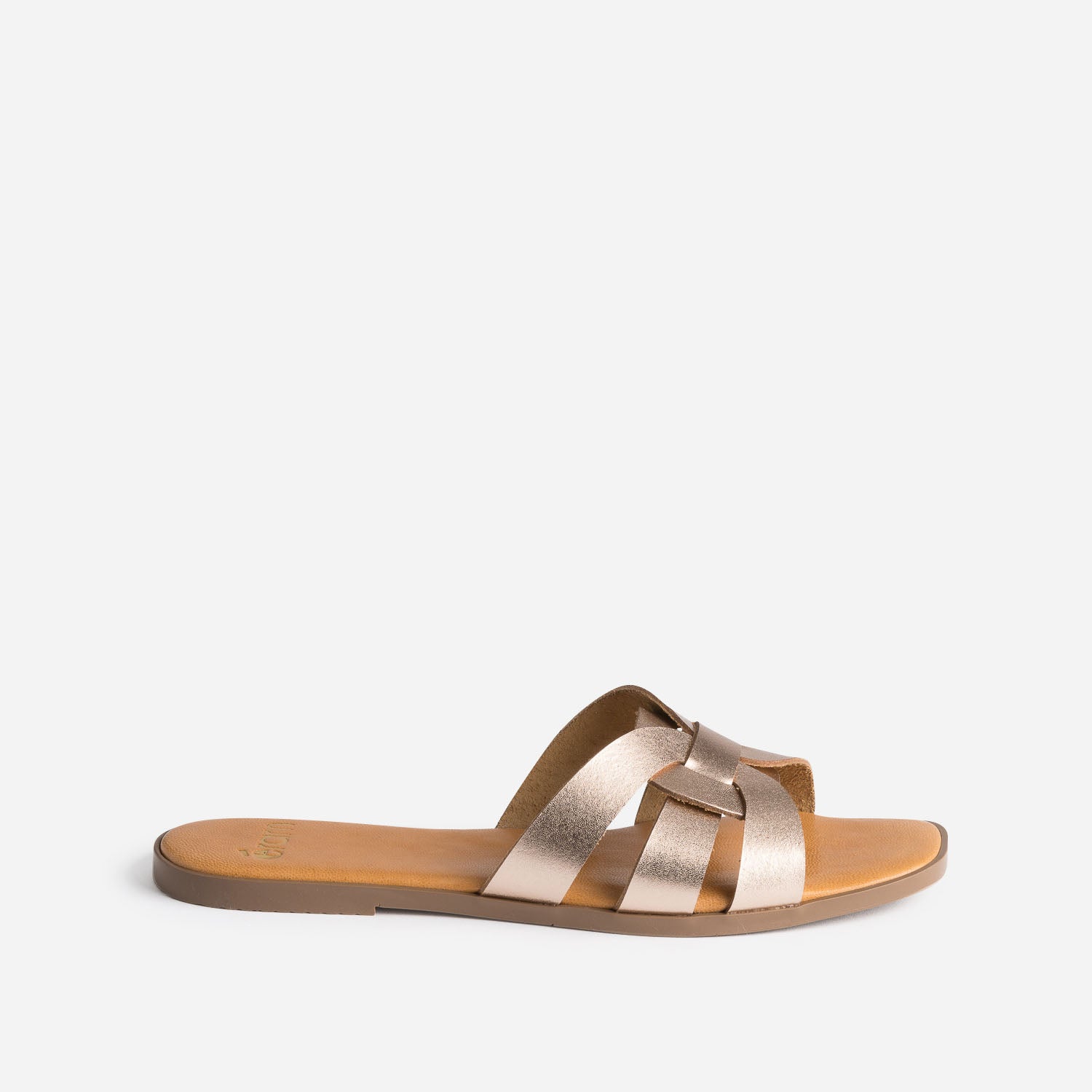 Copper leather sandals shop