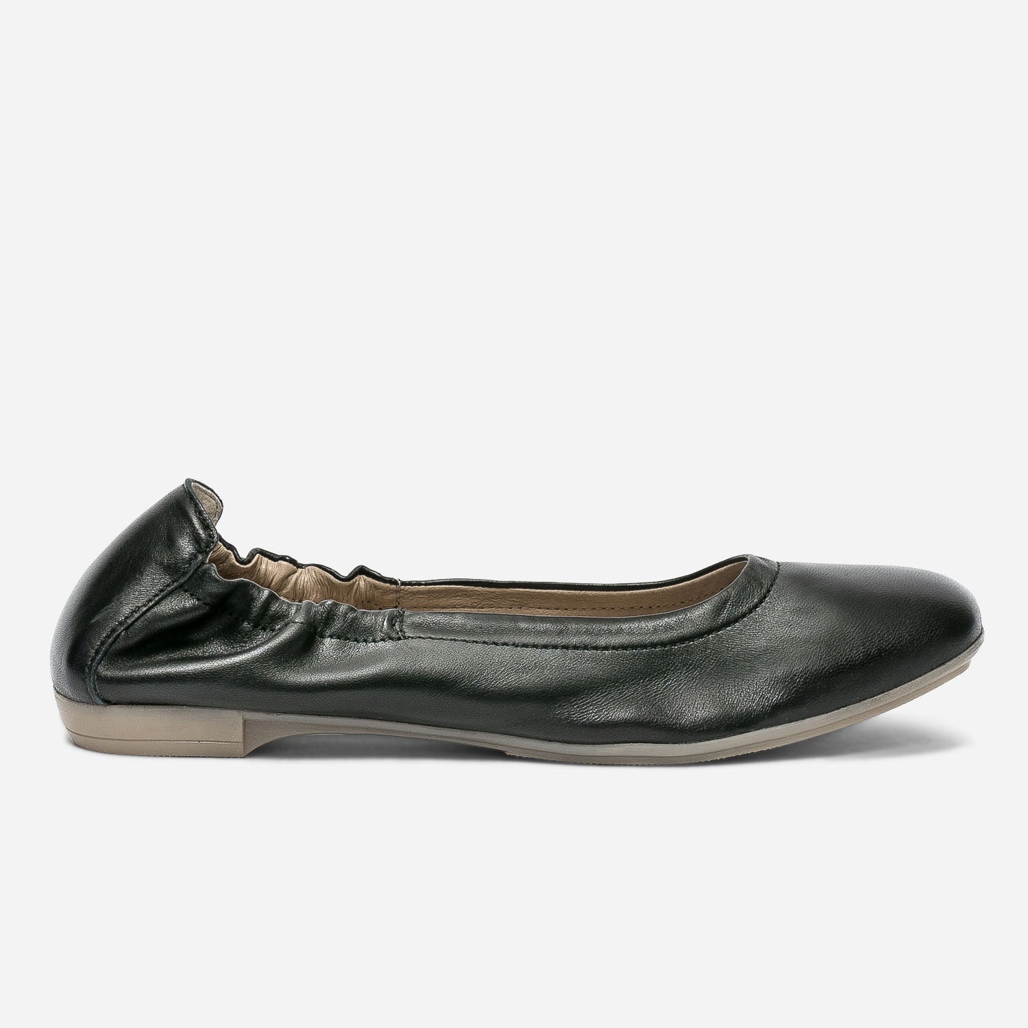 Black leather ballet flat Ballet flats Women ERAM