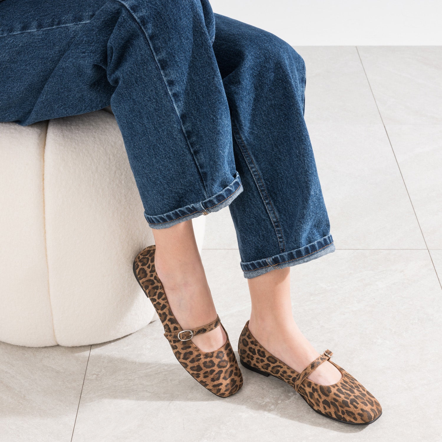 Leopard print ballet flats store