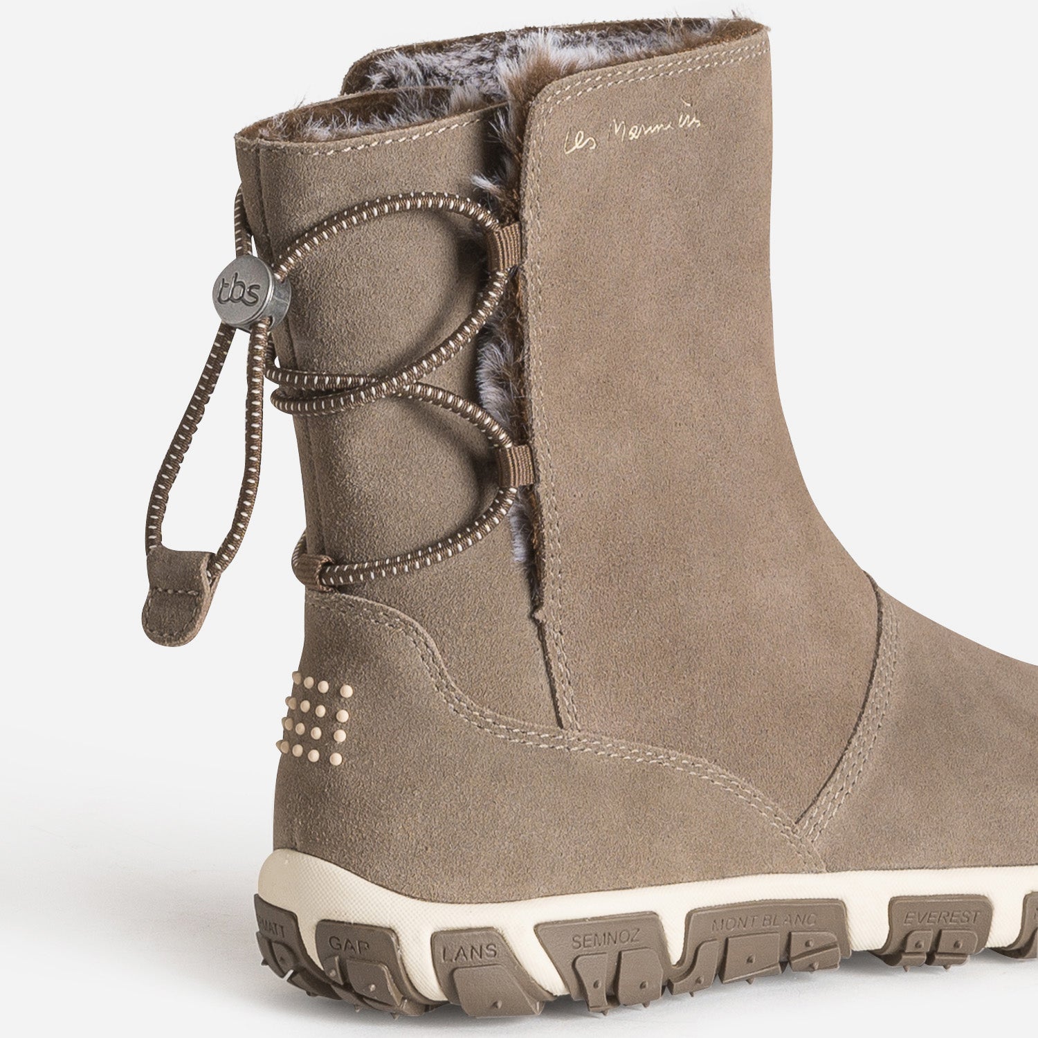 Suede fur lined ankle boots online