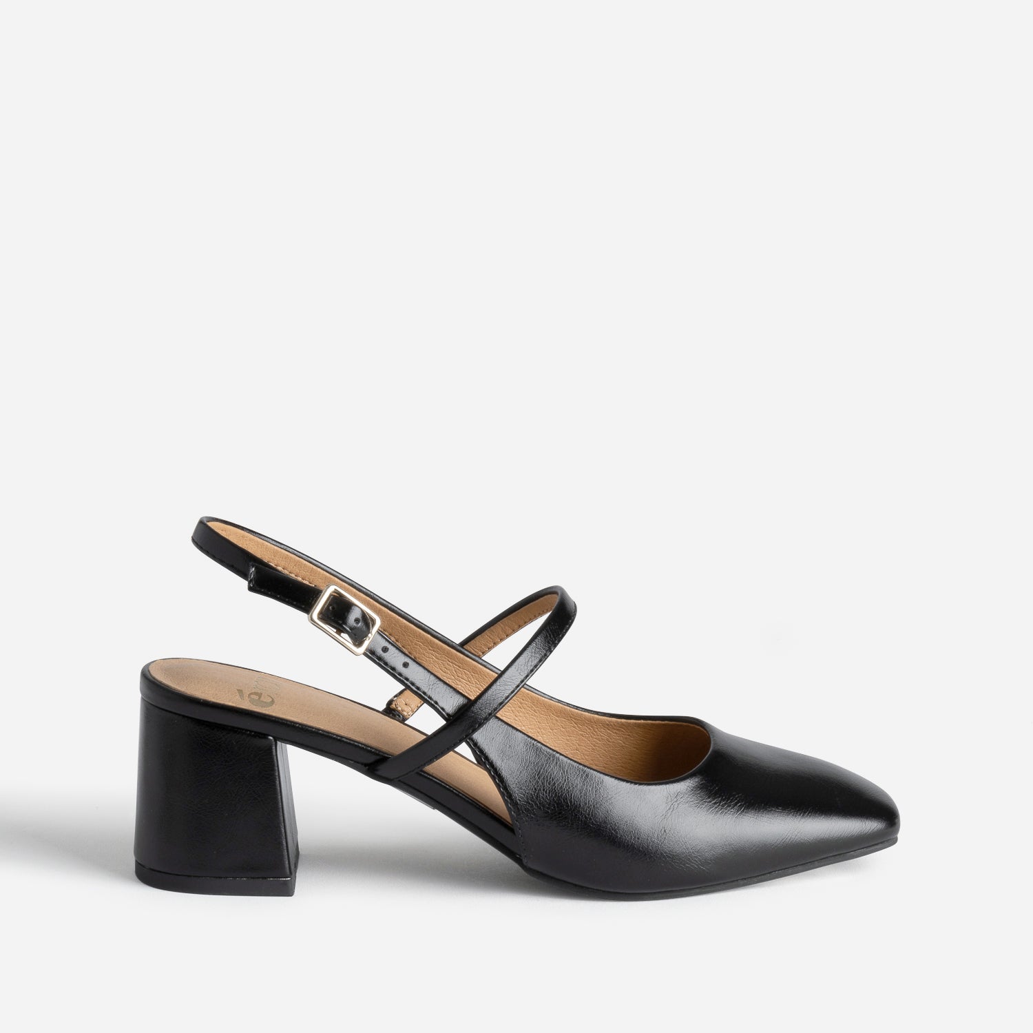 Black slingback Mary Janes