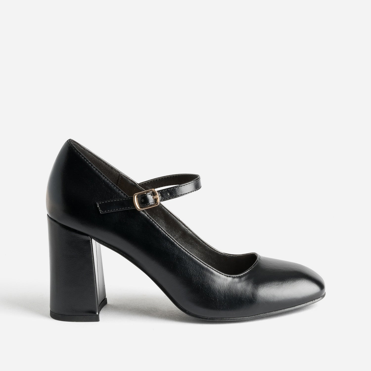 Black square toe Mary Janes Pumps Women ERAM