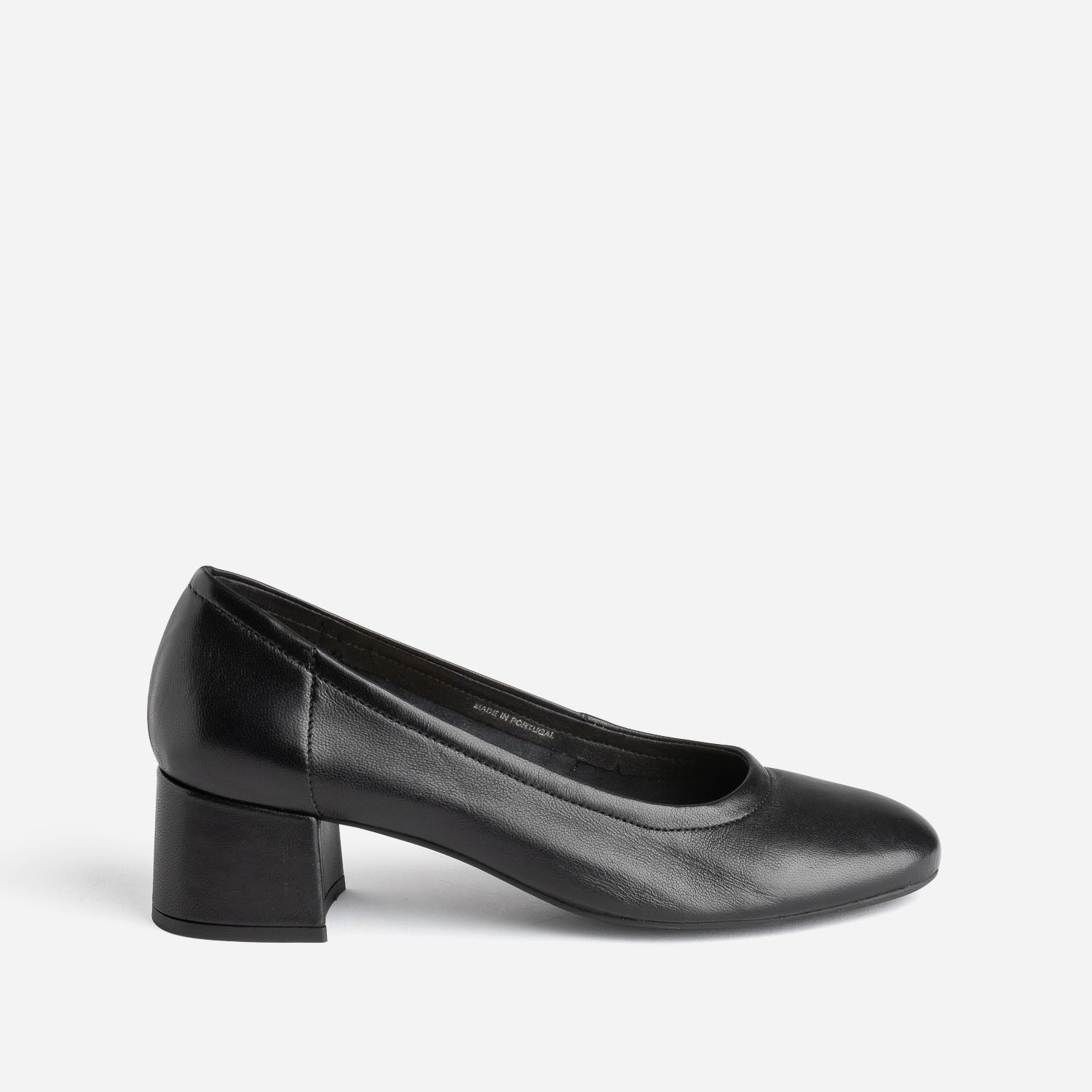 Black leather pumps ladies new arrivals