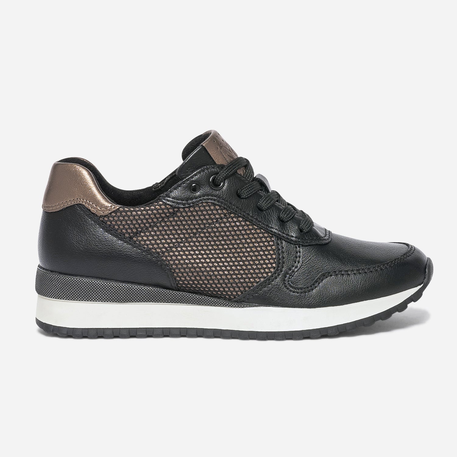 Marco tozzi black trainers online
