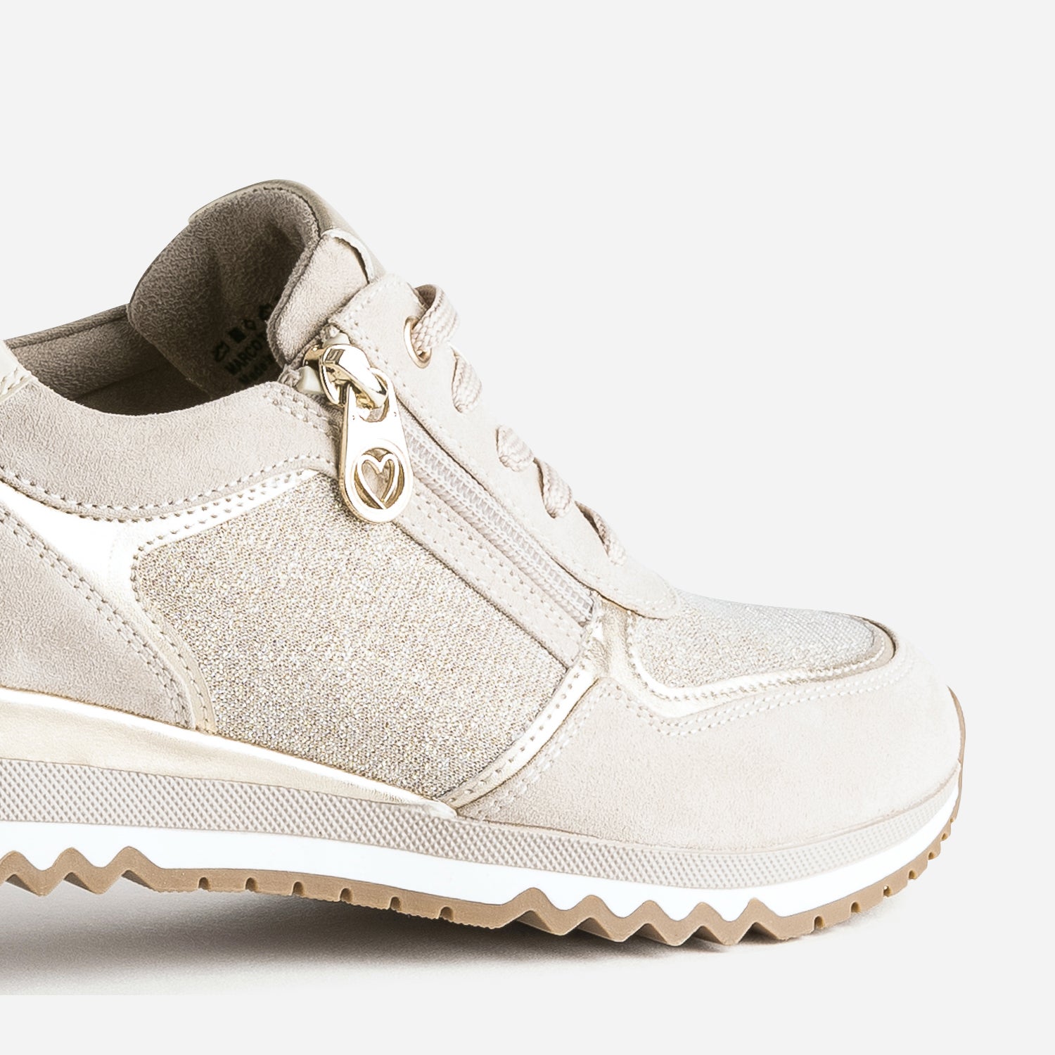 MARCO TOZZI beige and gold trainers Sneakers Women ERAM