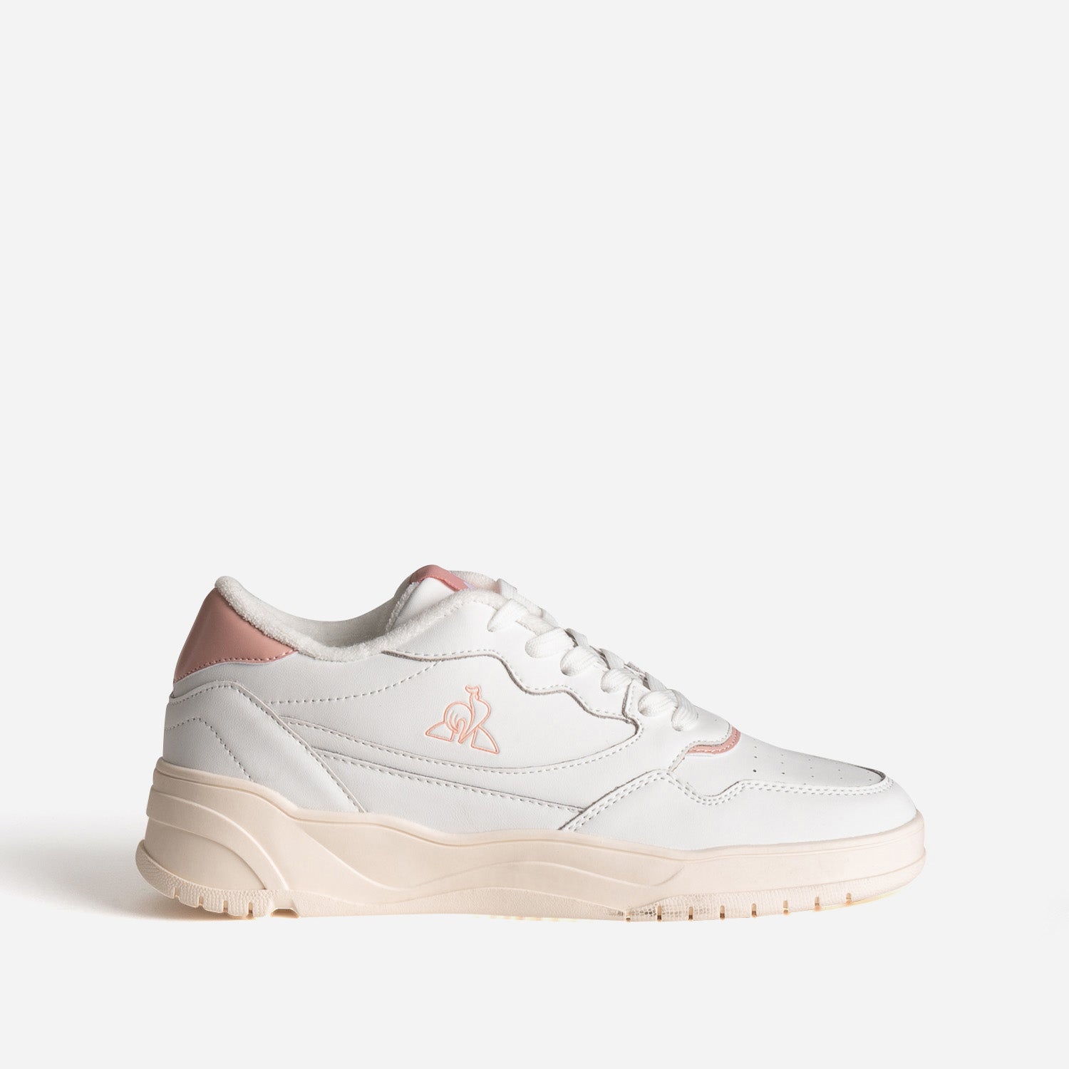 LE COQ SPORTIF white pink leather sneakers