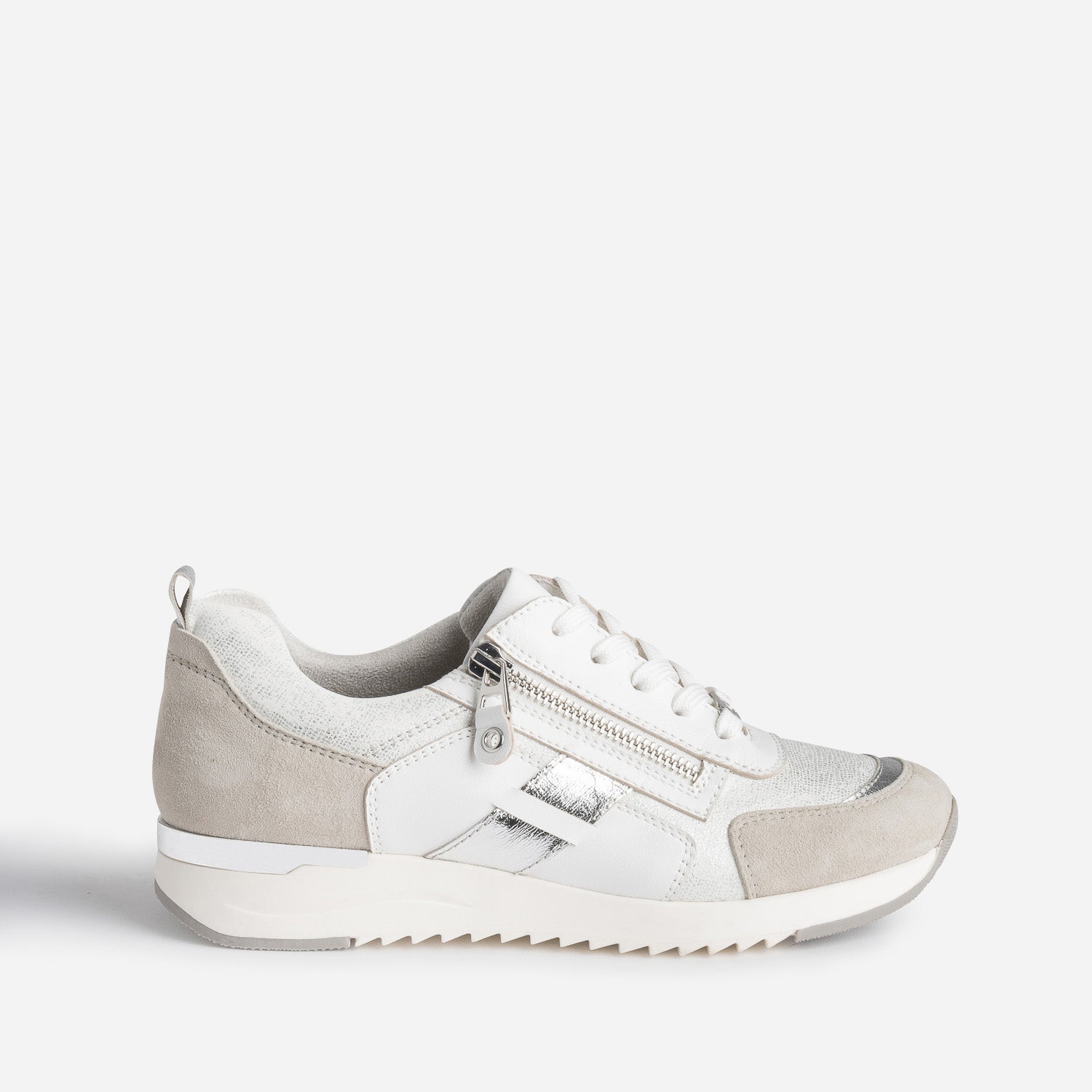 CAPRICE white grey and silver trainers Sneakers Women ERAM
