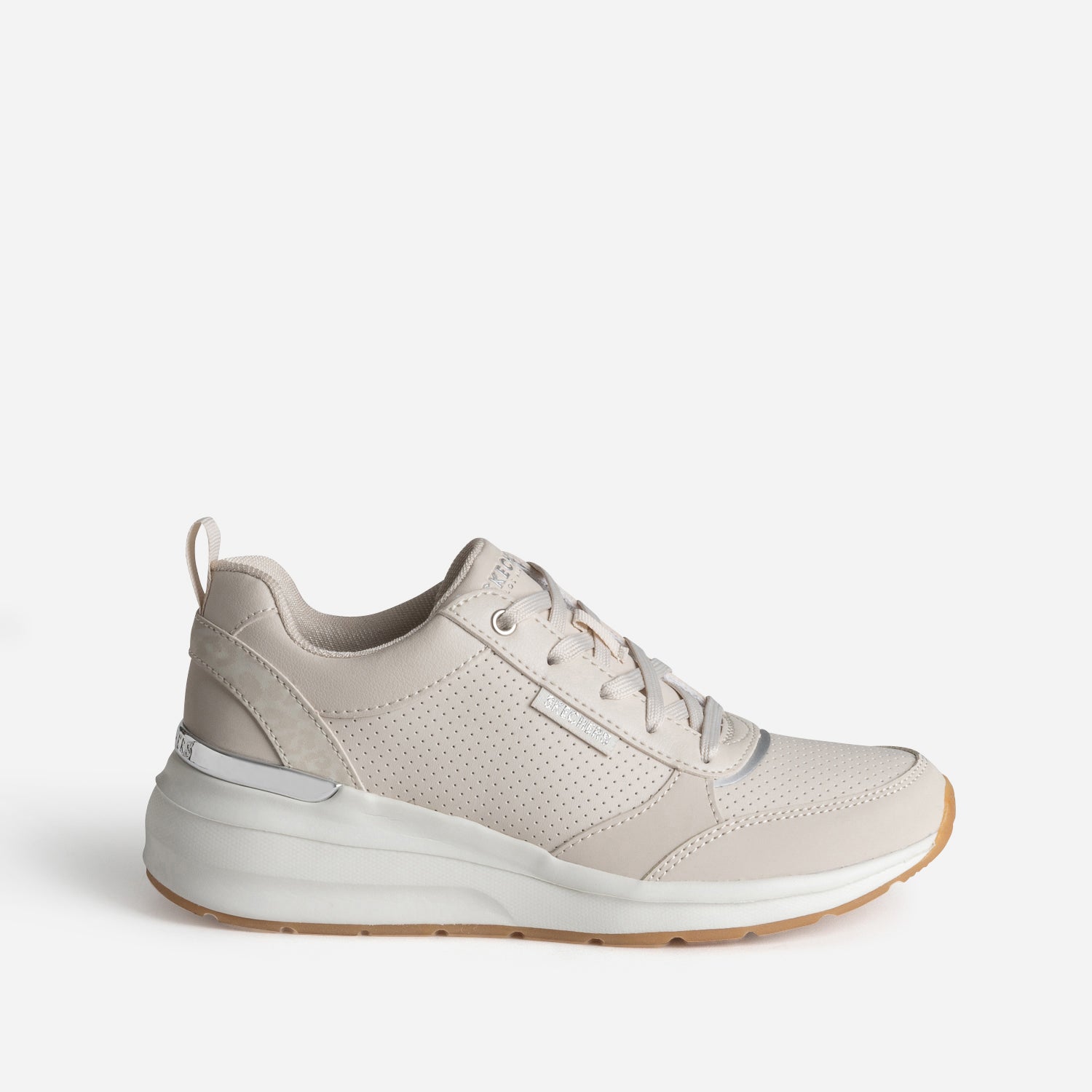 White sketcher tennis shoes 2025