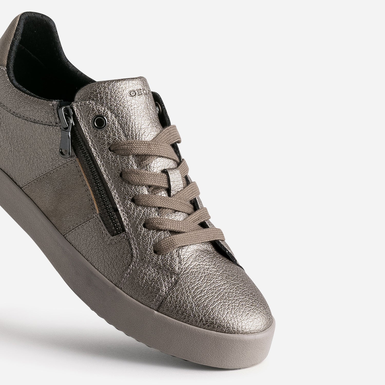 Taupe metallic shoes discount
