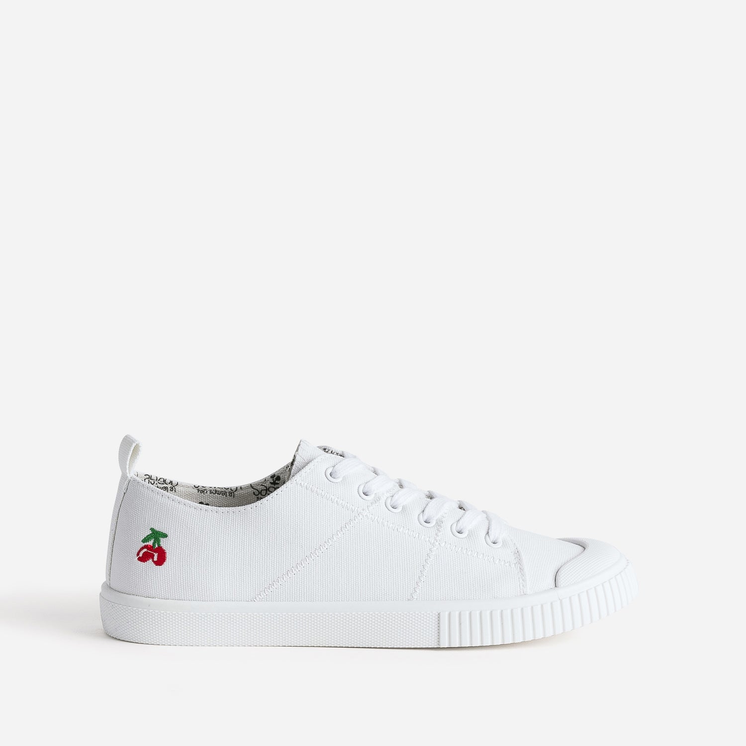 LE TEMPS DES CERISES white canvas trainers Sneakers Women ERAM