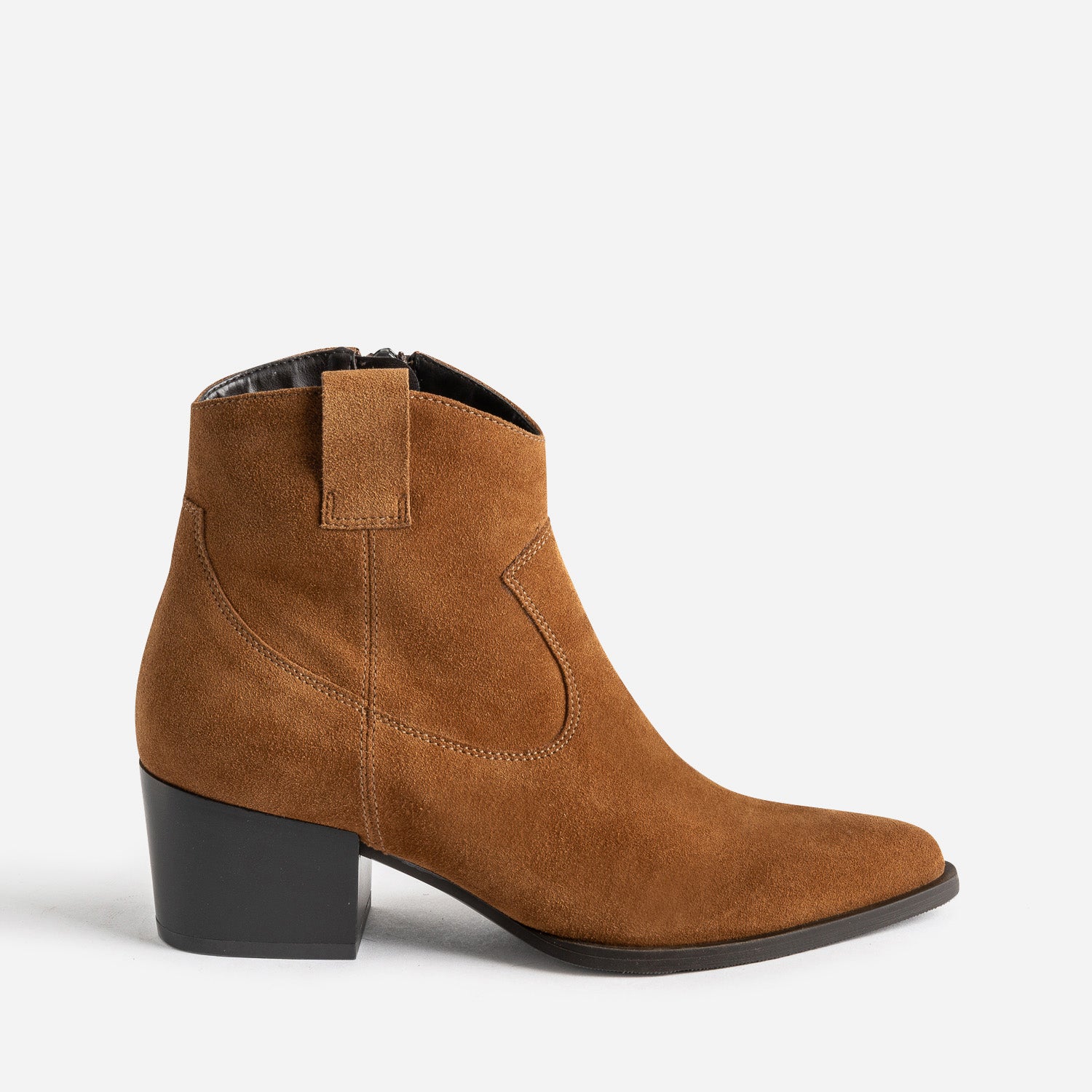 Boots camel daim femme discount