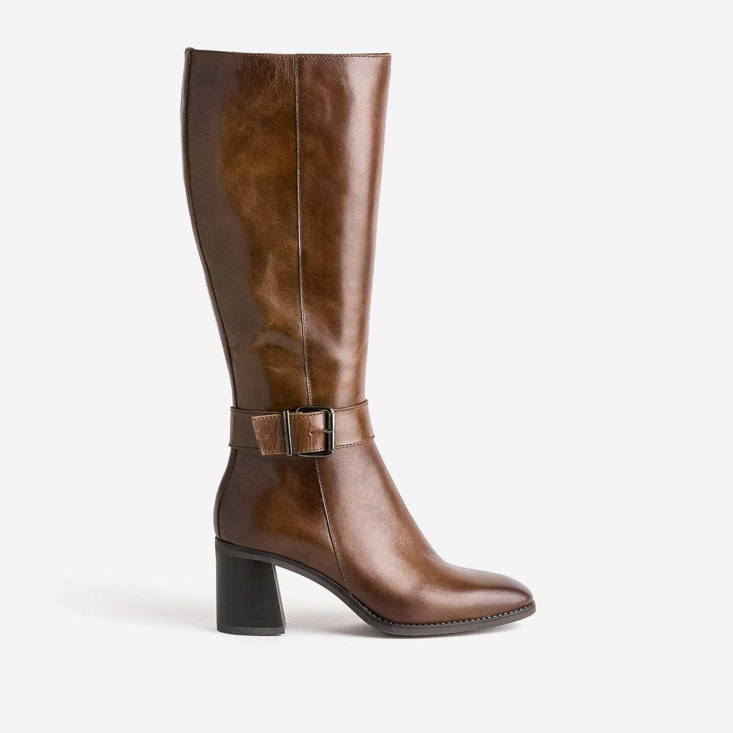 Bottes marron talon on sale