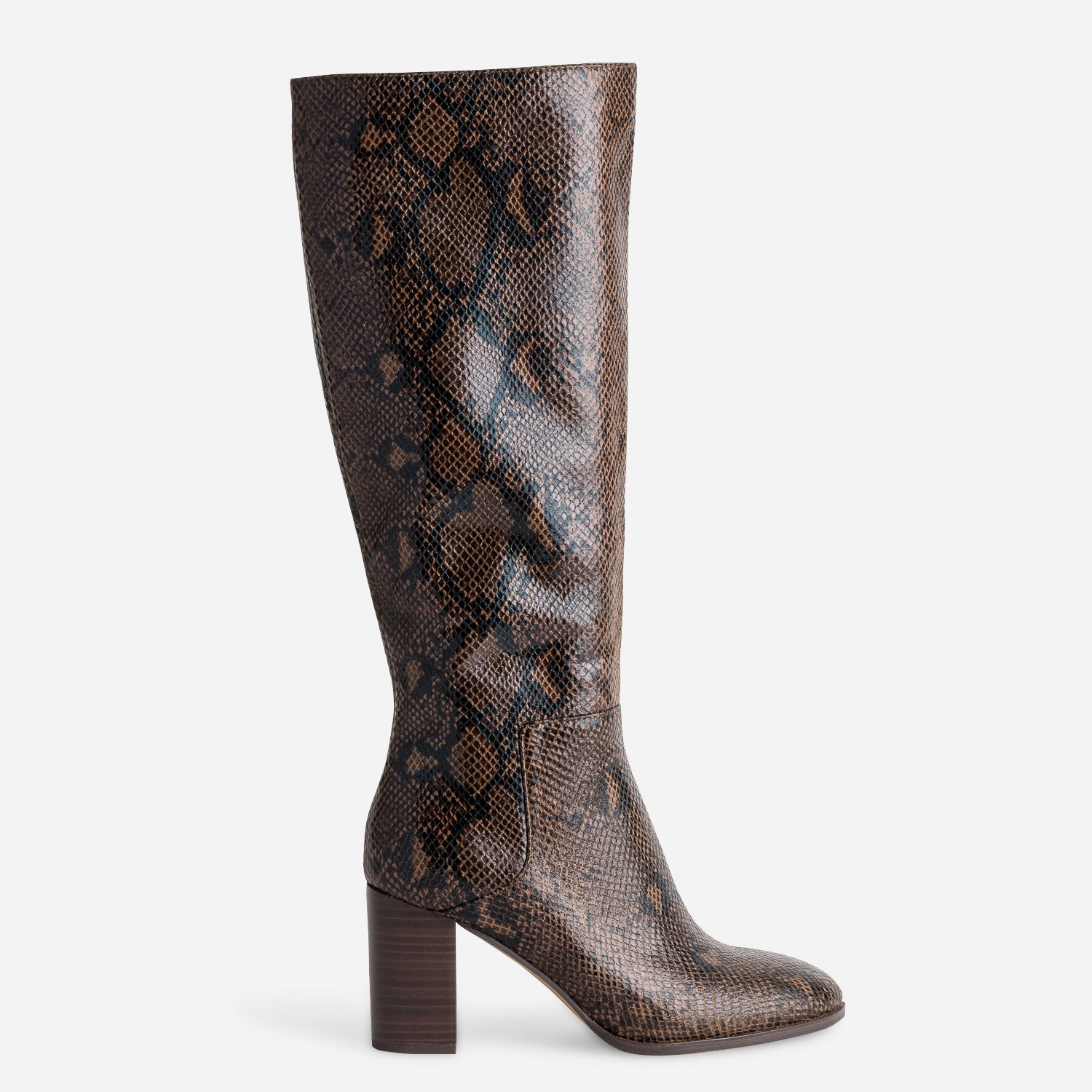 Brown boots in leather with heel Boots Women ERAM