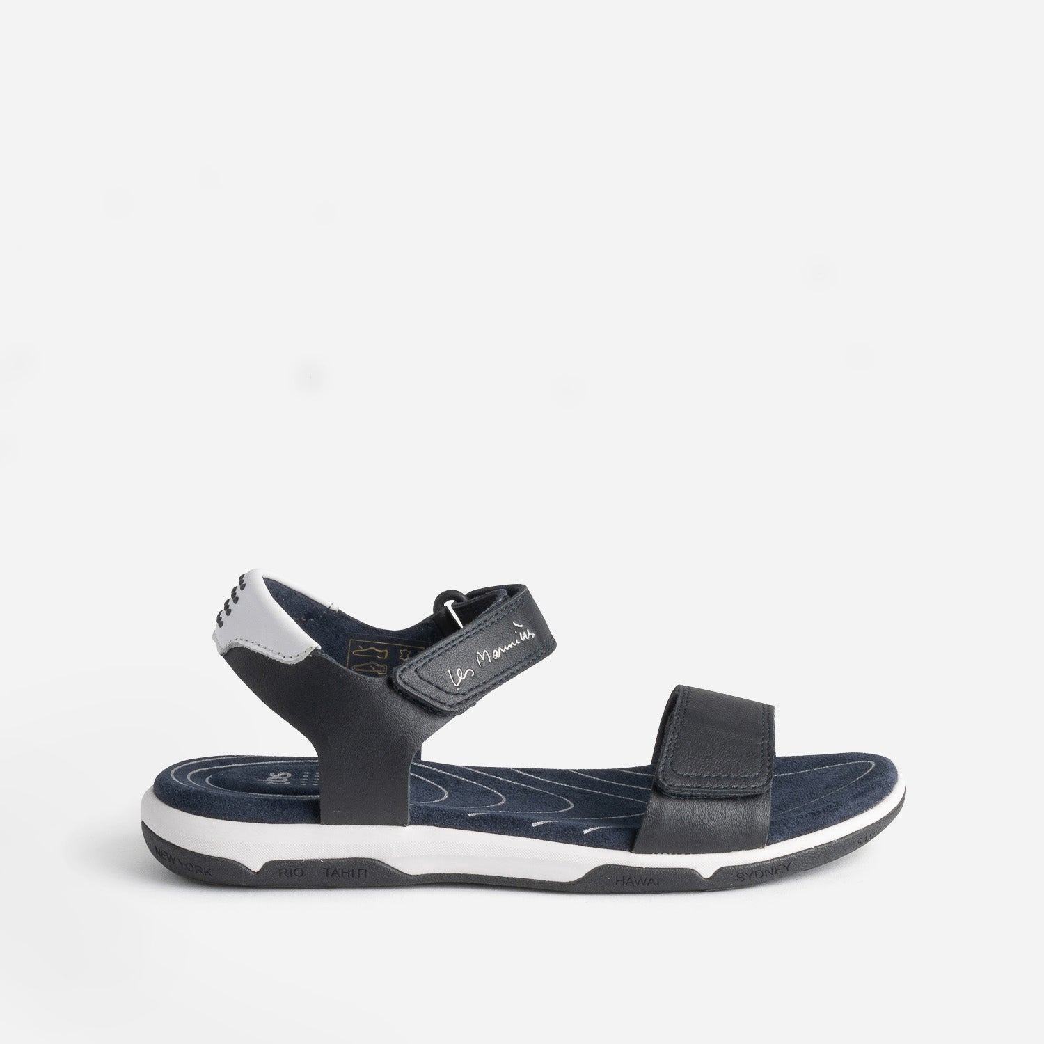 TBS navy blue leather sandal Sandals Women ERAM