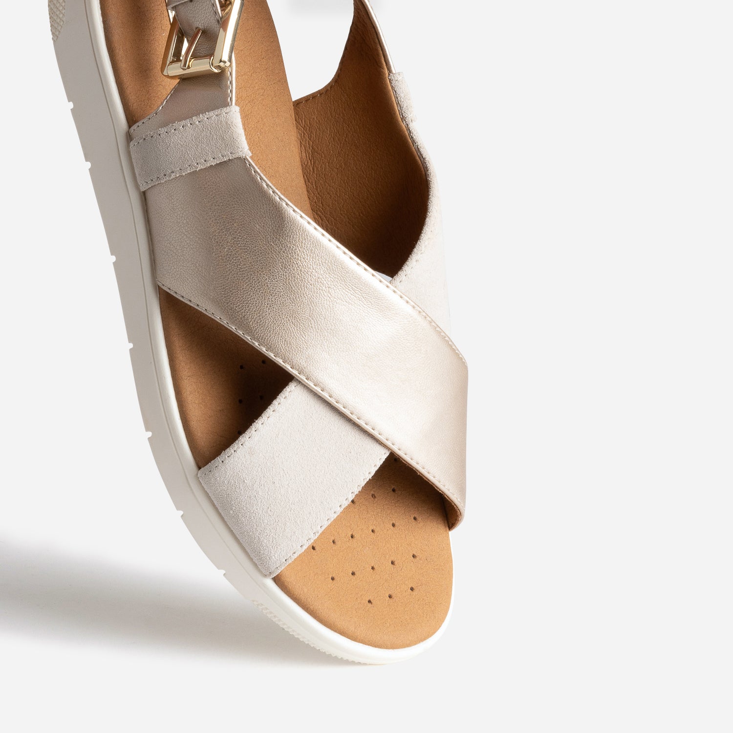 Geox gold sandals hot sale