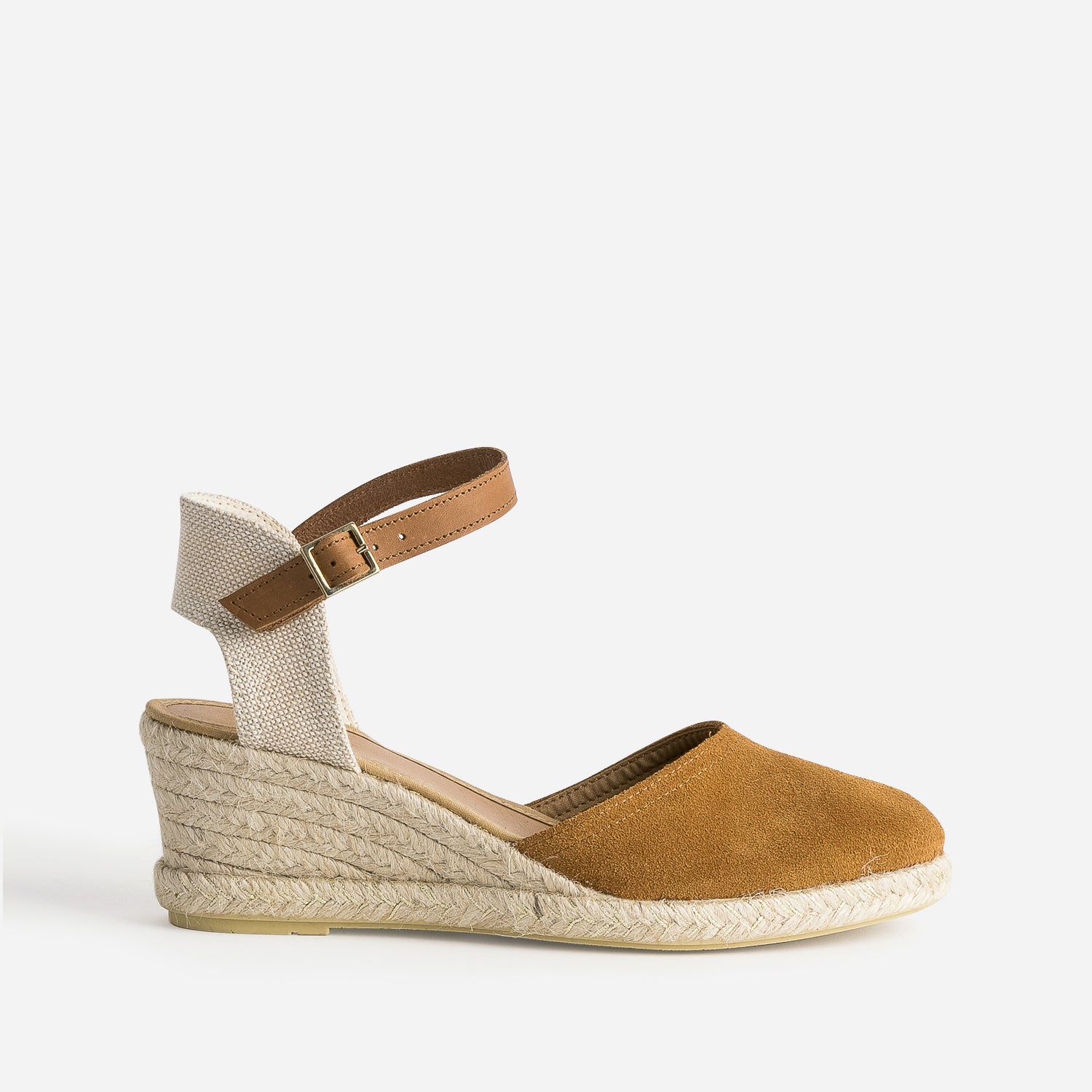 Camel and gold platform sandals Sandals Women ERAM