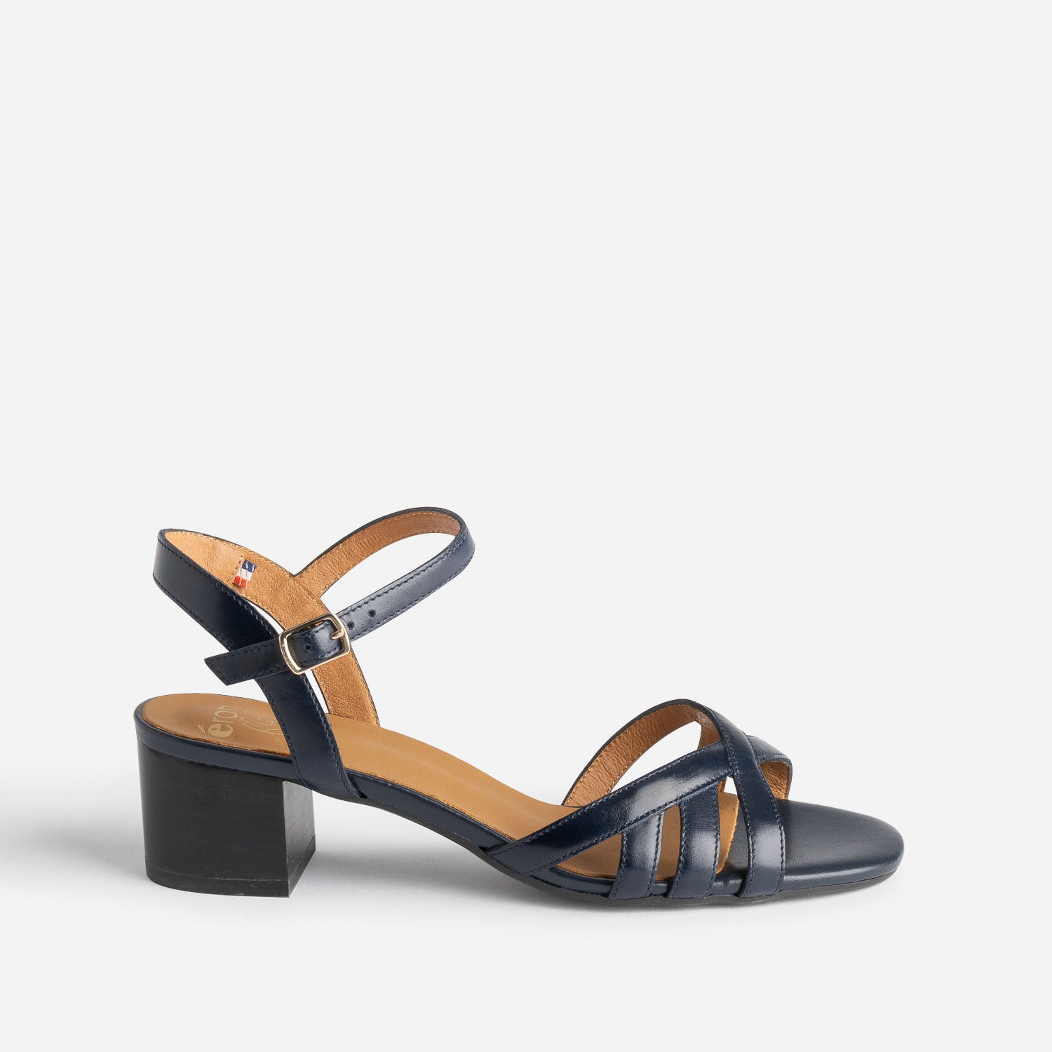 Navy leather sandals ladies discount