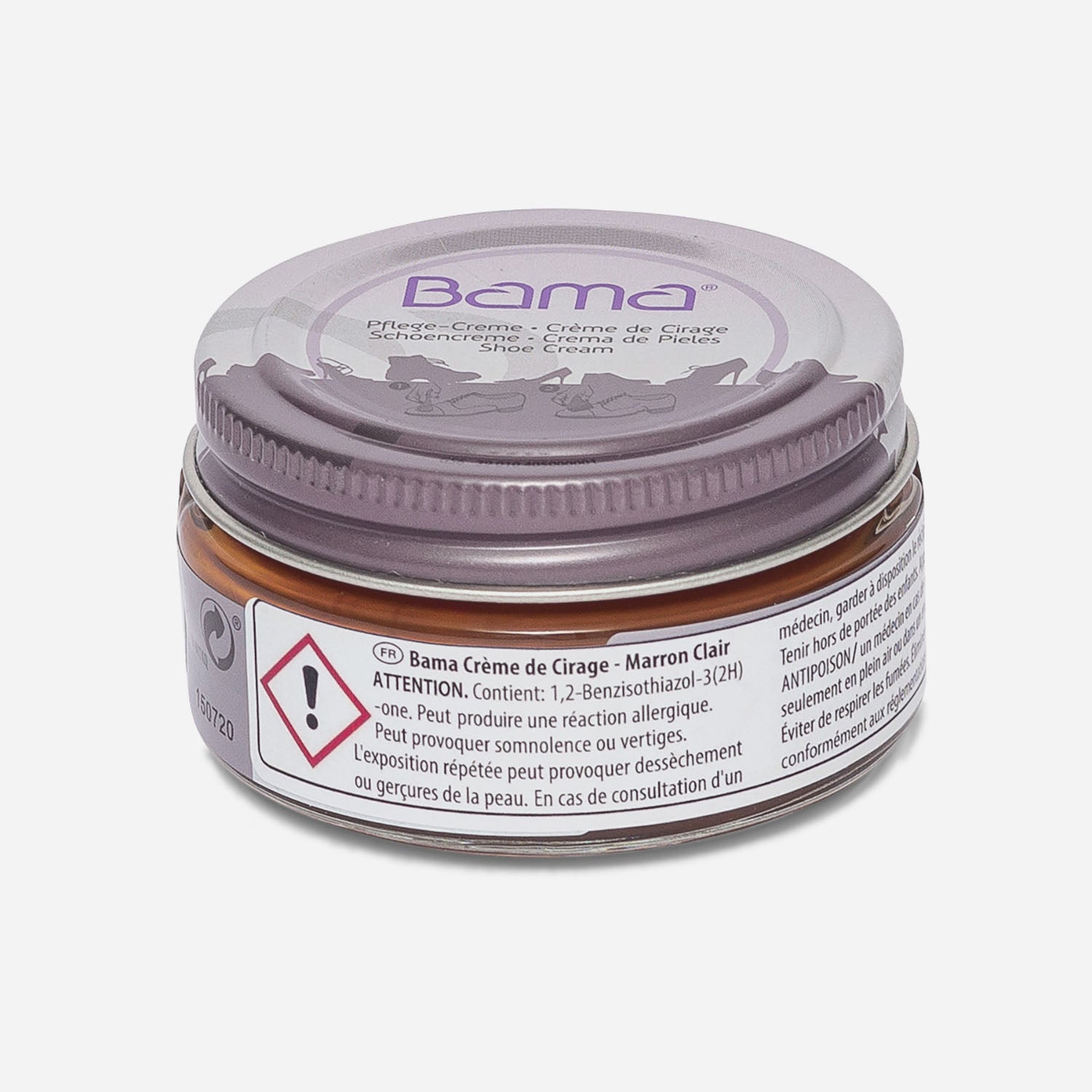 BAMA light brown shoe polish cream