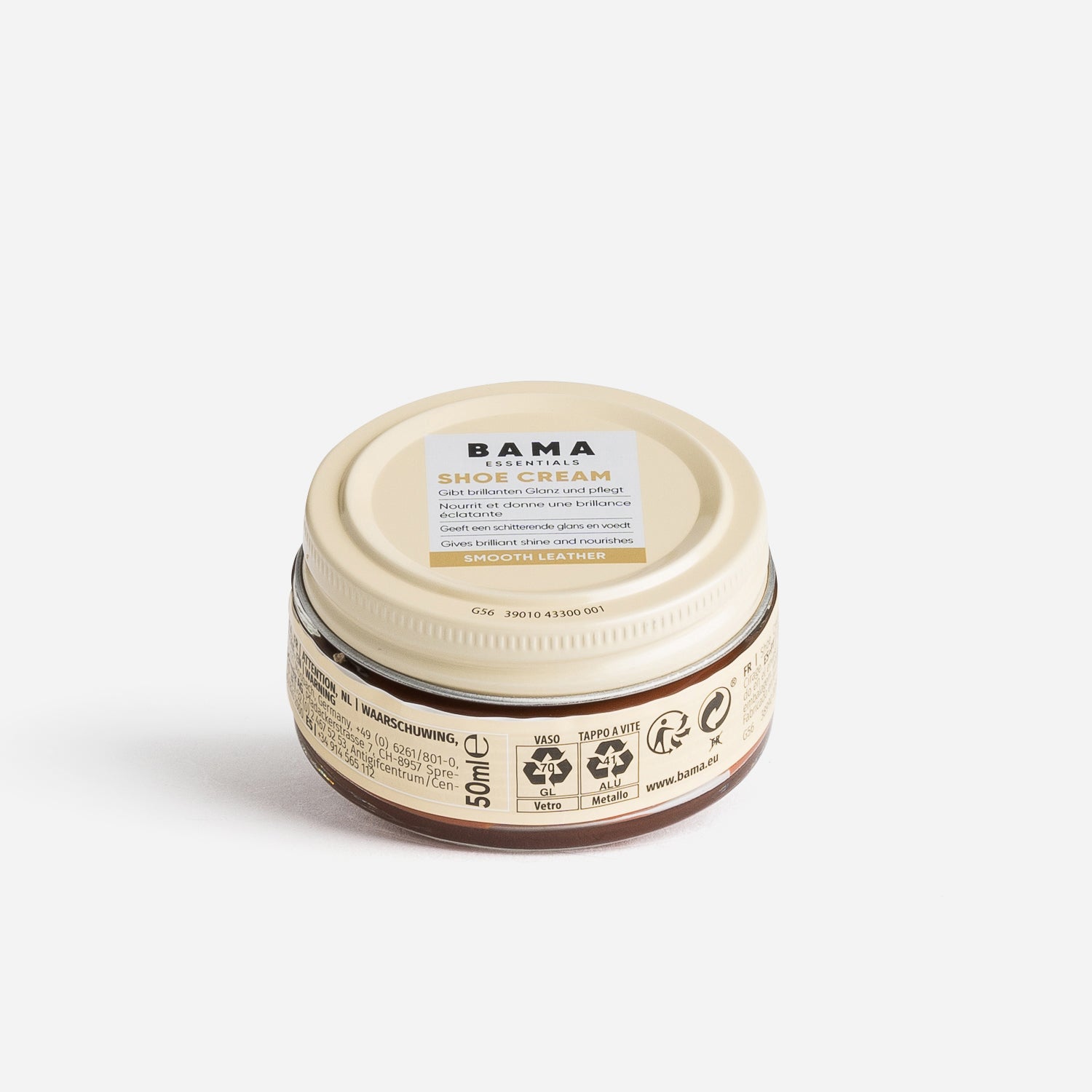 BAMA cognac shoe polish cream