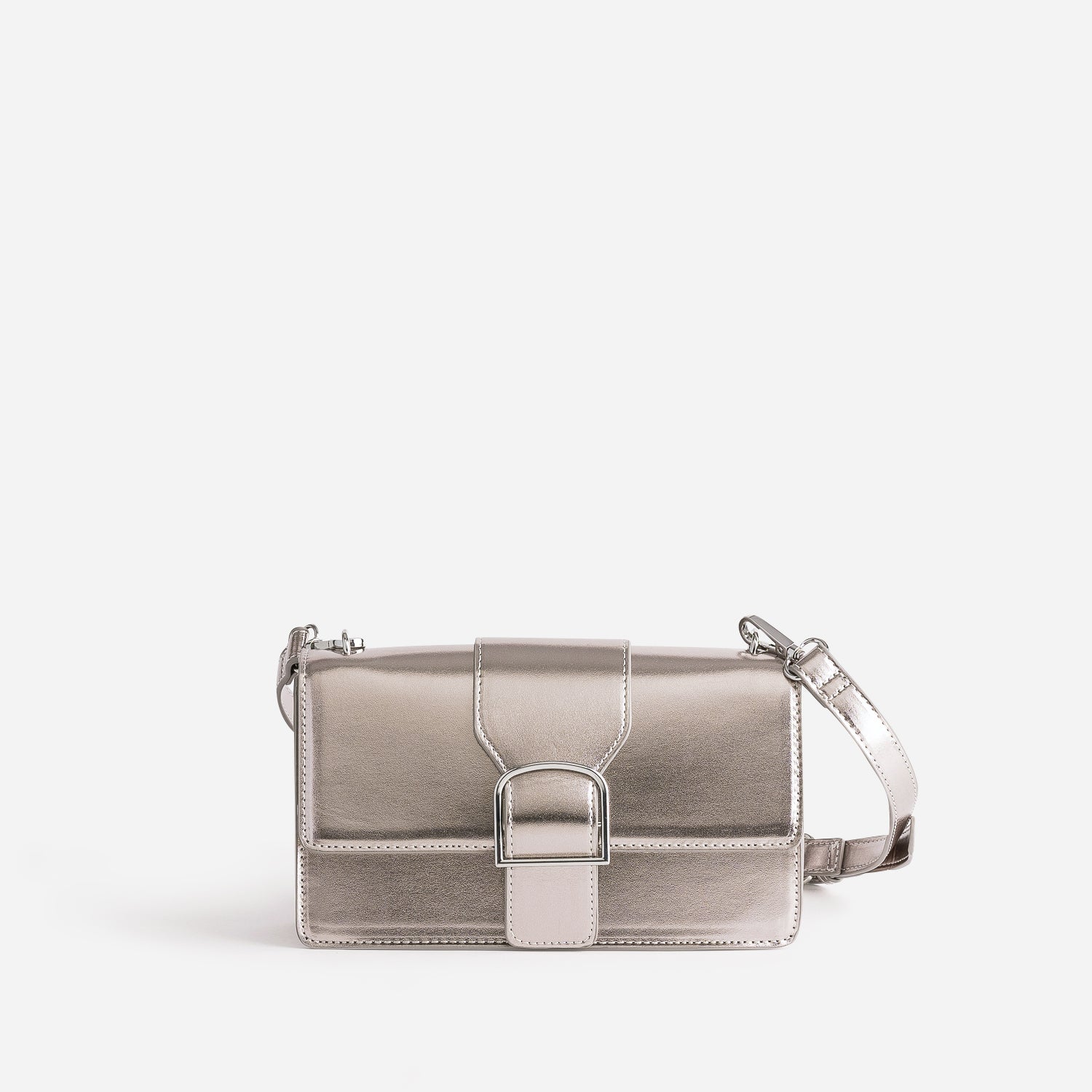 Metallic grey bag Handbags Leather goods ERAM