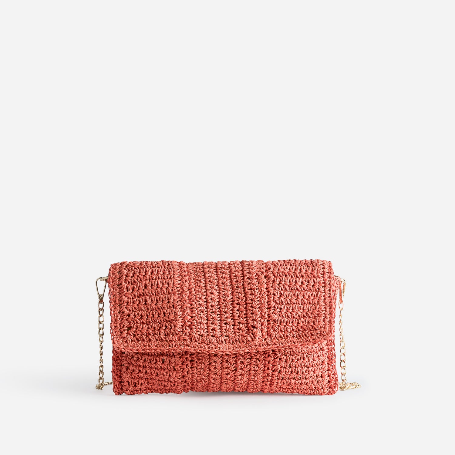 Coral pink clutch bag new arrivals