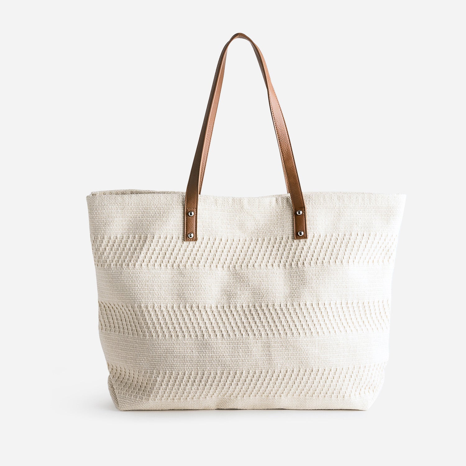 Dark beige woven raffia basket bag Tote bags Leather goods ERAM