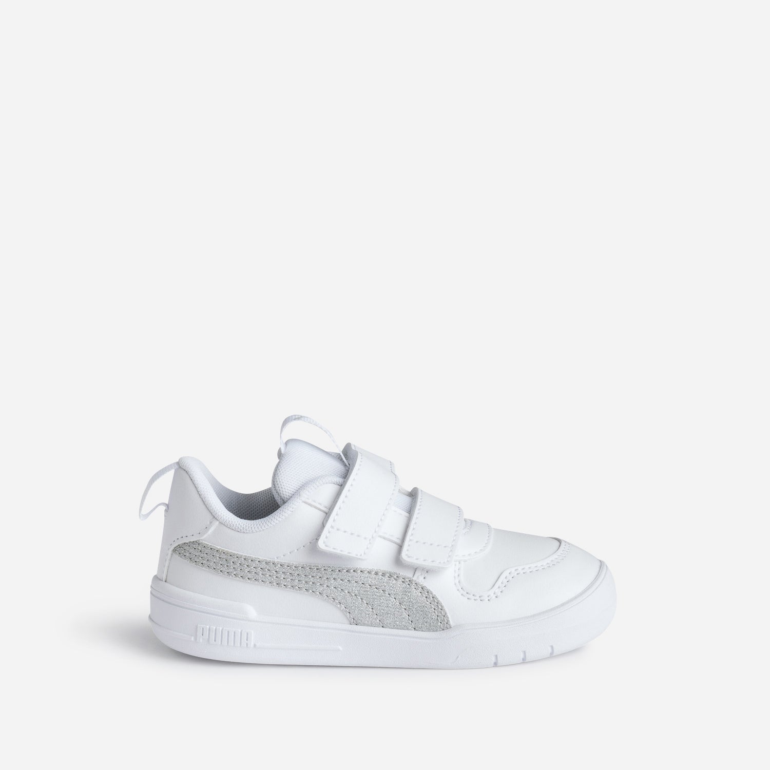 Puma white velcro trainers deals