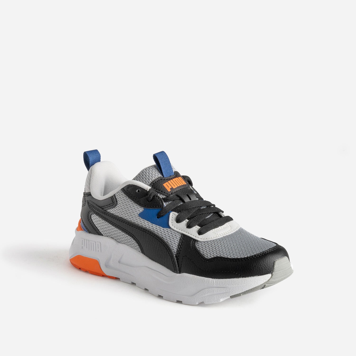 Blue and gray tennis shoes hotsell