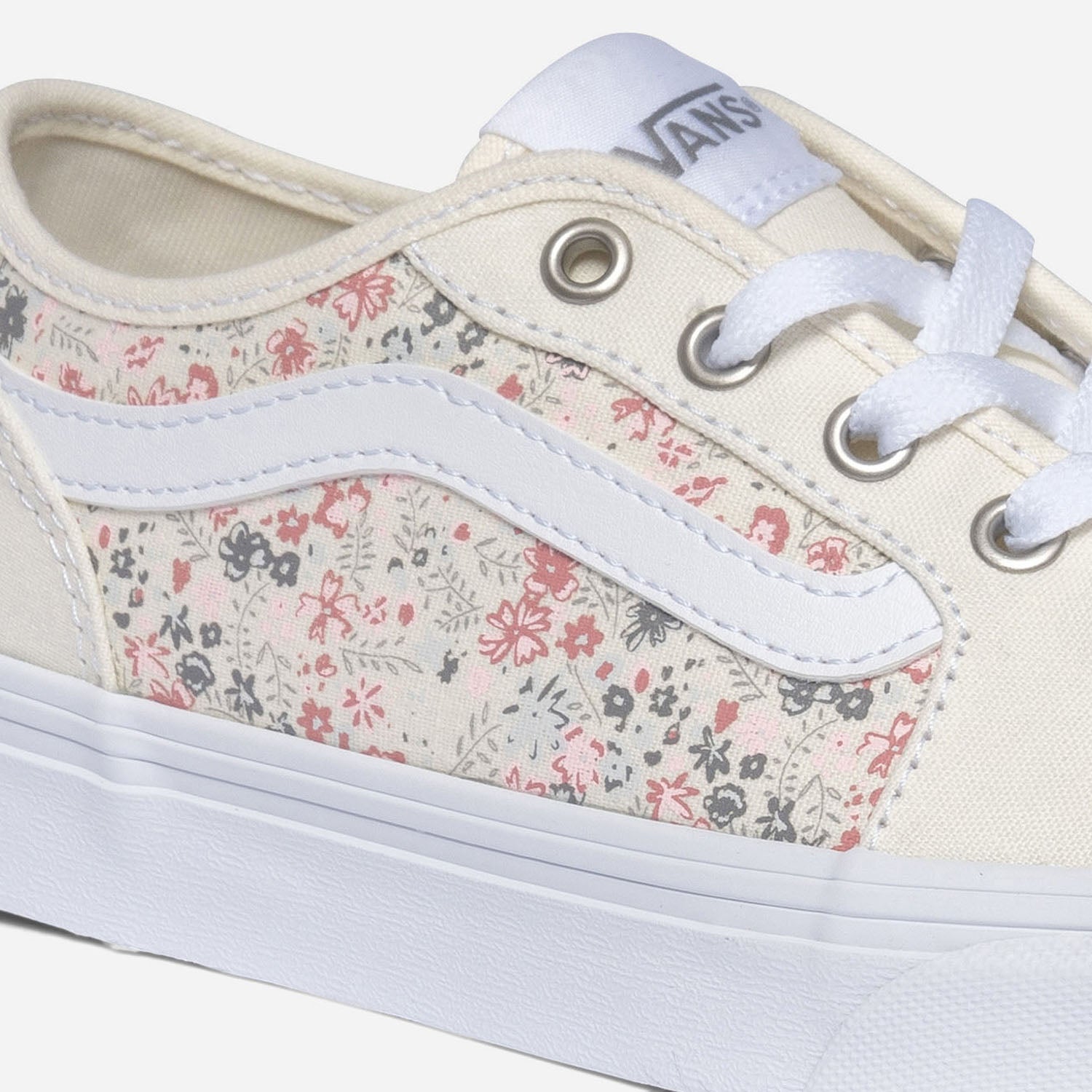 VANS beige canvas trainers with floral inserts Eram EN SNEAKERS ERAM